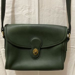 Vintage Coach Rare Green Devon Bag